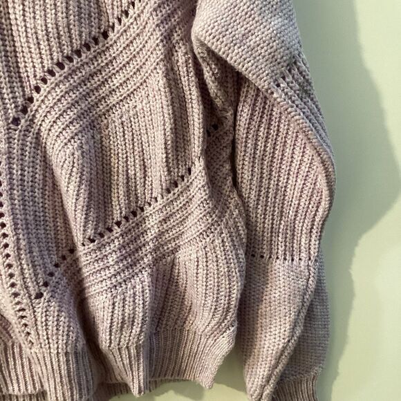 Marine layer Olivia Lavender Heather Cashmere Blend Sweater - Picture 9 of 14